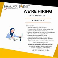 Loker Admin Palembang